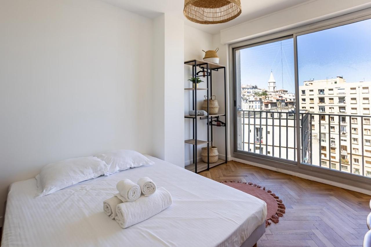 LA PHOCÉENNE - Bel appartement avec vue idéalement situé Marsella Exterior foto